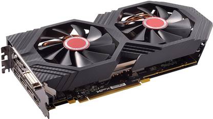 XFX GTS XXX Edition RX 580 4GB OC+ 1386Mhz DDR5 W/Backplate 3xDP HDMI DVI Graphic Cards RX-580P4DFD6 GDDR5 4 GB AMD/ATI Chipset 64 bit 1386 MHz Graphics Card