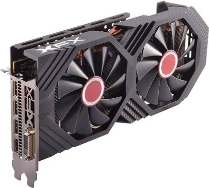 XFX Radeon RX 580 GTS Black Edition 1405MHz OC+, 8gb 256bit GDDR5, DX12 VR Ready, Double Dissipation, Dual BIOS, 3xDP HDMI DVI, PCI-E AMD Graphics Card (RX-580P828D6) GDDR5 8 GB AMD/ATI Chipset 64 bit 1405 MHz Graphics Card