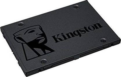 KINGSTON A400 480 GB Laptop, Desktop Black SATA III Internal Solid State Drive (SSD) (A400 480GB SSD)