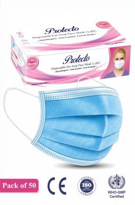 MEDIPOL 3ply Disposable Protecto Water Resistant Surgical Mask With Melt Blown Fabric Layer