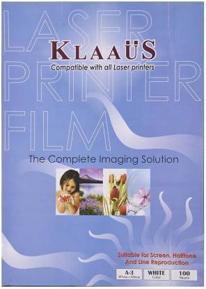 KLAAUS Laser Printer Transparent Film 420 mm x 297 mm 100 gsm A3 Paper