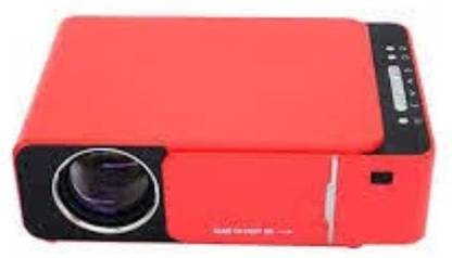 AUN T6, 1GB 8GB Wi-Fi Bluetooth AirScreen 1080P 3500 Lumen Android Version Full Hd Smart 4k Ultra Hd Led Projector -RED (3500 lm) Portable Projector