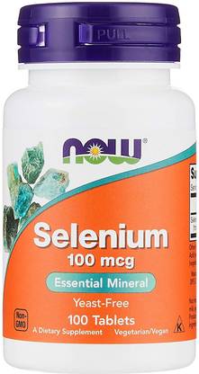 Now Foods Selenium 100 mcg 100 no.s Multivitamins Tablets