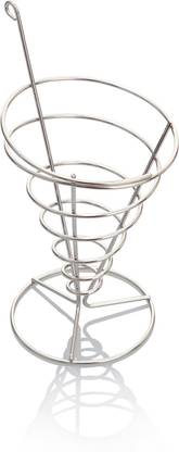 Urban Snackers Stainless Steel Vegetable Bowl Cone Chip Basket-Appetiser Cones, Chip Cones Taper Holder