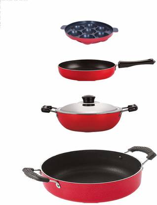 NIRLON FP11_DKD(M)_AP7_CS24 Non-Stick Coated Cookware Set