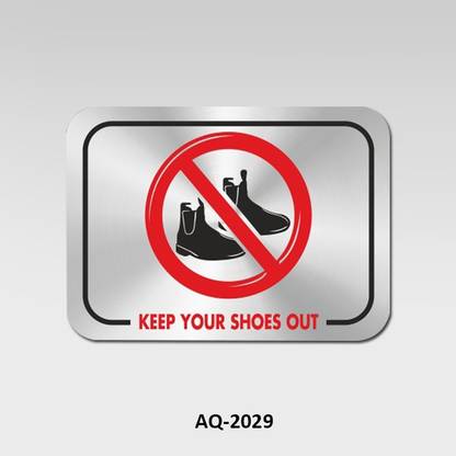 Rab Keep Your Shoes Out Emergency Sign