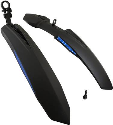 ShreNik Bicycle Mudguard For Cycle Mountain Bikes Universal Size Stylish Reflective Tape Clip-on Front & Rear Fender