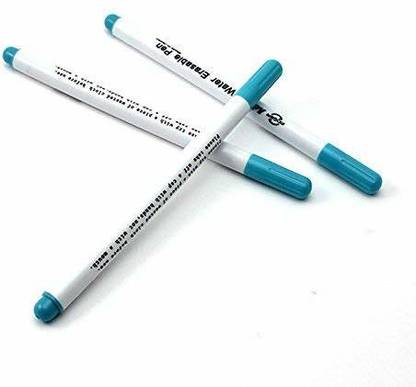 IKIS Water Erasable Fabric Marker Marking Pen for Fashion Designing (Water Soluble Pen Cross Stitch for Fabric Cloth Temporary Marking) - Pack of (3)