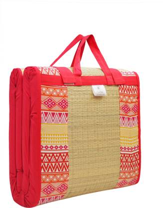 Home Tex Life : Seamless Style and Smile Korai Pai Foldable Mat 15 inch Single Cotton Mattress