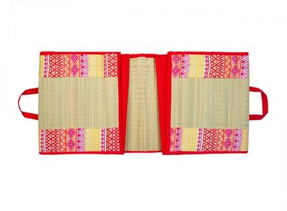 Home Tex Life : Seamless Style and Smile Korai Pai Foldable Mat 1 inch Single Cotton Mattress