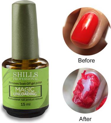 Shills Professional Nail Remover Gel Magic Burst Polish Remover Gel Soak Off UV Gel Nail Cleaner Zero Damage Gel Polish Remover