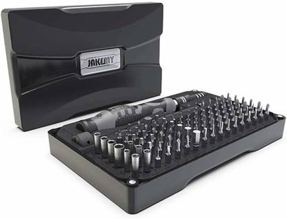 JAKEMY Screwdriver Set Repair Tool Kit - 106 in 1 Professional Multi-Functional Precision Screwdriver & Socket Set, Precision Magnetic Bits for Smartphone, Game Console, Tablet, PC, Laptop, Glasses - JM-8176 Screwdriver Bit Set