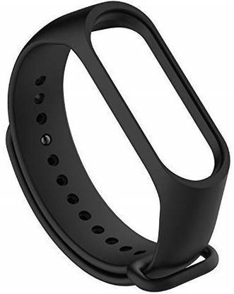 Hardercase Adjustable Xiaomi Mi Band 3/ Mi Fitband 4 Silicone Strap Band Bracelet-(Black) Smart Band Strap
