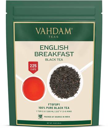 Vahdam Classic English Breakfast Black Tea Vacuum Pack