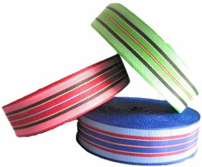 JP Nylon NIWAR(1 roll), Nylon ROLL, Nylon Matte NIWAR for Folding BEDS (2 INCH)(Random colour) Thread
