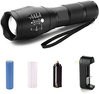 Texme 5 Modes Rechargeable Flashlight Zoomable Torch Torch