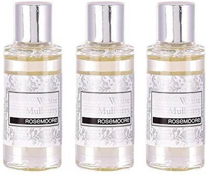 ROSeMOORe White Mulberry, Pure Scented Oil 15ml Each - Can Be Used in Oil Burner and Electric Diffuser Aroma Oil Pure Scented Oil White Mulberry15ml Each - Can Be Used in Oil Burner and Electric Diffuser (Pack of 3)