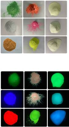 JASH Radium glow paint powders 9 colours ,each 25gm (Total 225gm)