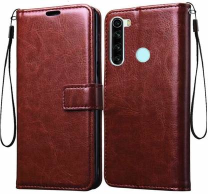 Novo Style Flip Cover for Redmi NOTE 8 PU Leather Flip Cover Wallet Case with TPU Silicone Case