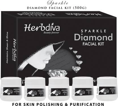 Herbdiva Sparkle Diamond Facial Kit, 500gm