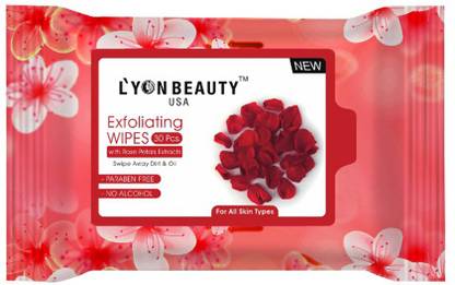 L'YON BEAUTY Wet Wipes Flavour Rose Petals