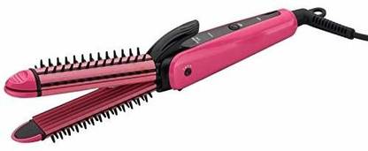 ELANFLY Multi Function 3 In 1 Multi Color Hair Straightener With Curler and Brush Roller Hair Straightener