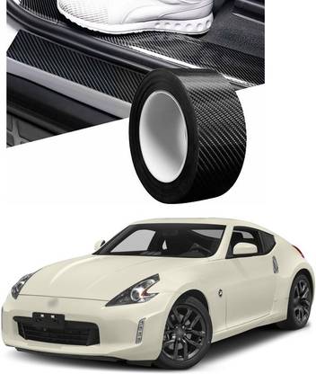 PRTEK Bumper Protector Car Door Edge Guard 5D Wrap Film Strip Door Guard/Front and Rear Bumper/Door Sill Protector (2In x 5metre, Carbon Fiber) N179 5 m Filament Tape
