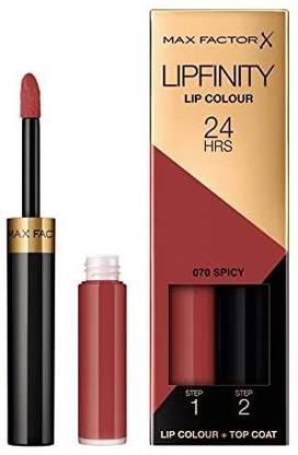 MAX FACTOR Lipfinity Lipstick, Spicy, 1 Set