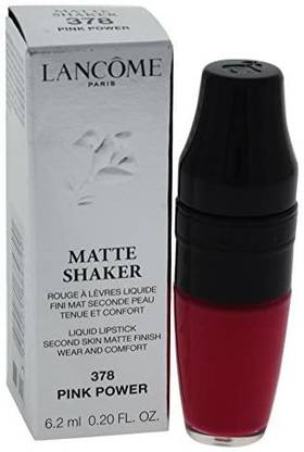 LANCOME Matte Shaker Liquid Lipstick, Power, 0.2 Ounce