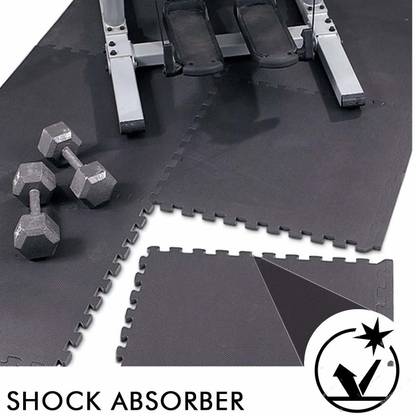 SIGNATRON 8Pcs of Interlocking Tiles,Protective Flooring for Gym Exercise Mat 9 MM (8 PC ) 9MM mm Exercise & Gym Mat