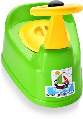FABLE Car Style Potty Toilet Trainer Seat/Chair with Removable Tray,Closing Lid and High Back Support for Toddler Boys Girls (Age 6 Months to 3 Years) Potty Seat