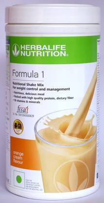 HERBALIFE Formula 1 Nutritional Shake Mix - Orange Cream Flavor For Weight Management Protein Shake