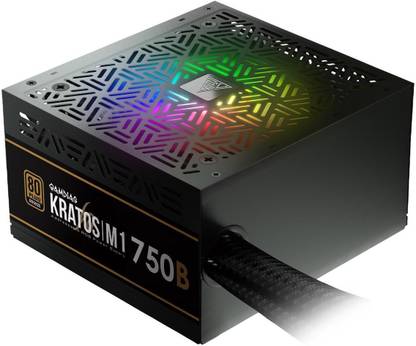 GAMDIAS kratos m1-7508 750 Watts Computer PSU with 5 SATA Cables