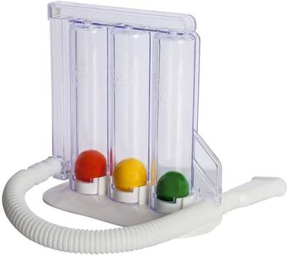 PRYMAX Premium Spirometer for Breathing Exercise | Respirometer | Lung Exerciser | Washable, Hygienic & Detachable | Breath Measurement System | Respiratory Exerciser Deep Breathing Lung Exerciser Respiratory Exerciser