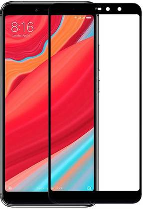 TELME MOBILE Edge To Edge Tempered Glass for Mi Redmi Y2 And S2 Mobile (Black Screen)