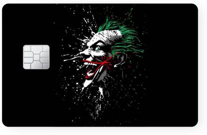Wrapcart 8 cm Joker Debit/Credit Card Skin - Square Chip Self Adhesive Sticker
