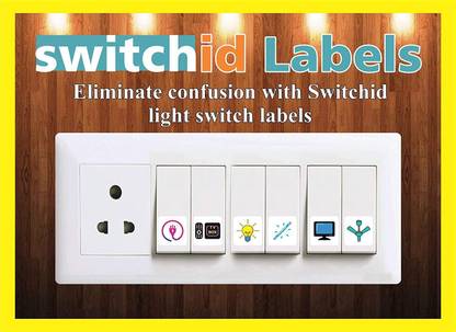 Sudha Ad Print 17.78 cm Switchid 02 Self Adhesive Sticker
