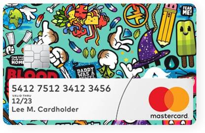 Wrapcart 8 cm Abstract Debit/Credit Card Skin Window Cut - Square Chip Self Adhesive Sticker