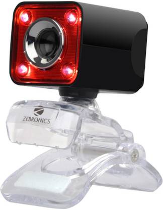 ZEBRONICS CRYSTAL PRO WEBCAM 3  Webcam with Built-In Microphone with Night Vision USB Connectivity