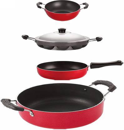 NIRLON FP11_KD10_AP12_CS24 Non-Stick Coated Cookware Set
