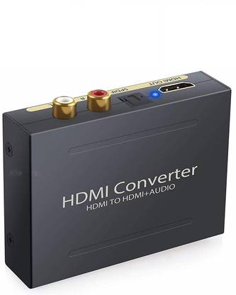 microware HDMI Audio Extractor - 4K HDMI to HDMI Audio Splitter with Digital Optical SPDIF Toslink + L/R Stereo Analog Audio Output Video Converter Adapter Support 4K x 2K, 3D Media Streaming Device