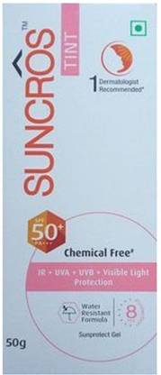 Suncros Sunscreen - SPF 50 PA+++ Tint Gel