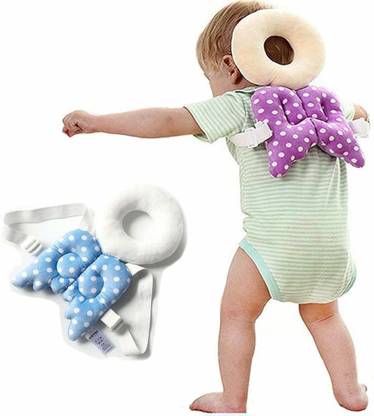 Mungat Baby Safety Head Protection Cute Angel Baby Helmet Infant Headguard Strap on Breast Pillow