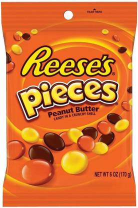 HERSHEY'S Reese's Pieces Peanut Butter Candy in a Crunchy Shell ,170g Crackles