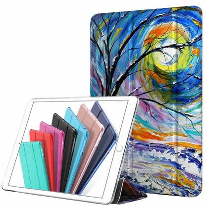 DuraSafe Cases Flip Cover for iPad PRO 9.7 Inch 2016 [ PRO 9.7 2016 ][ A1673 A1674 A1675 ] TriFold PC Transparent Back Cover