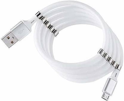 UNI PRO Micro USB Cable 1 m SuperCalla Self Winding Magnetic Charging Cable With 2.A Fast Charging Technology Magic Rope 0.9m