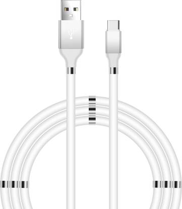 FPX USB Type C Cable 1.2 m Ampere 3A Magnetic Coil Extra Tough, Unbreakable Fast Charging and Data Sync