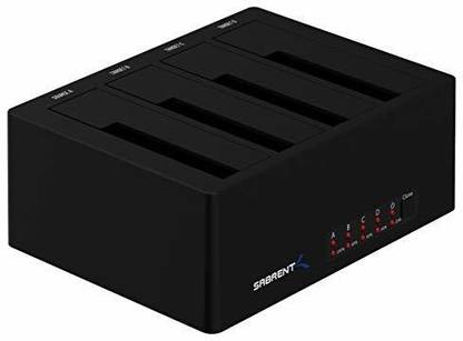 Sabrent 4-Bay USB 3.0 SATA 2.5"/3.5" SSD/HDD Docking Station (DS-U3B4) 4-Bay USB 3.0 SATA 2.5"/3.5" SSD/HDD Docking Station (DS-U3B4) Docking Station