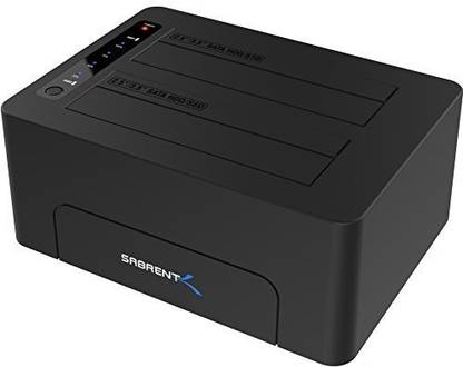 Sabrent USB 3.0 to SATA Dual Bay External Hard Drive Docking Station for 2.5 or 3.5in HDD USB 3.0 to SATA Dual Bay External Hard Drive Docking Station for 2.5 or 3.5in HDD Docking Station