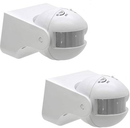 Quick Sense 2pc 220V AC LUX Time Adjustment Wall-Mount PIR Motion Switch with Light Sensor Motion Sensor Light